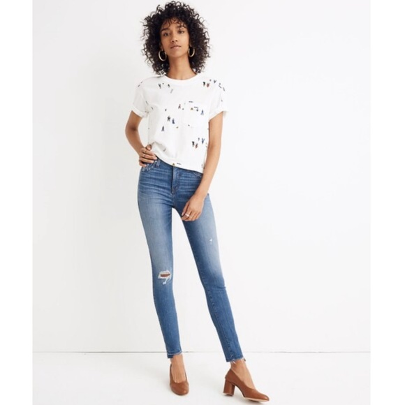 Madewell Denim - Madewell 10” High-Rise Skinny Jeans: Drop Step-Hem | Everton wash | size: 27